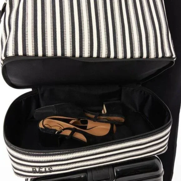 BEIS Mini Weekender – Black Stripe | NWT Limited Edition, Sold Out - Picture 5 of 15